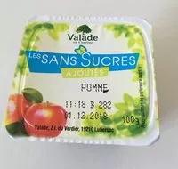 Mängden socker i Compote sans sucres ajoutés