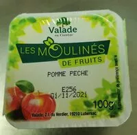 Mängden socker i Compote mouliné de fruits Pommes, Pêches.