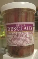 Mängden socker i Filets d'anchois à l'huile