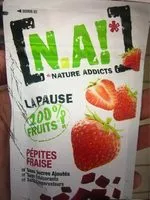 Mängden socker i Pépites Fraise à Base De Pommes & Fraises