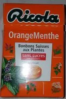 Mängden socker i Ricola orange menthe
