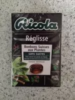 Mängden socker i Bonbons suisse au réglisse