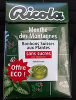 Mängden socker i Menthe des montagnes