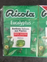 Mängden socker i Ricola eucalyptus