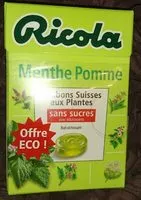 Mängden socker i Bonbon suisse menthe pomme