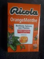 Mängden socker i Ricola Orange Menthe