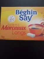 Mängden socker i Sucre en morceaux long