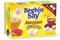 Mängden socker i Sucre morceaux Sécables