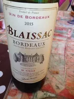 Mängden socker i 75CL BORDEAUX ROUGE BLAISSAC 2010