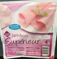 Mängden socker i Jambon supérieur découenné dégraissé