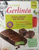 Mängden socker i Bouchées saveur chocolat menthe