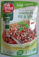 Mängden socker i Petit cuisiné Lentilles Riz & Soja Bio