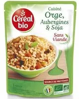 Mängden socker i Cuisiné aubergines, orge et soja