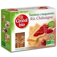 Mängden socker i tartines craquantes riz châtaigne