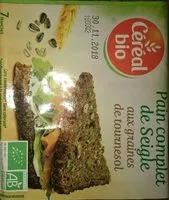 Mängden socker i Pain complet de seigle aux graines de tournesol