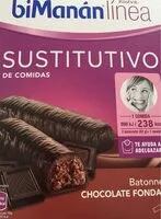Mängden socker i BiManán Batonnets De Chocolate Fondant