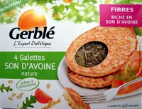 Mängden socker i Galettes son d'avoine nature Gerblé
