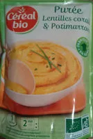 Mängden socker i Purée lentilles corail, potimarron