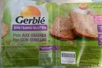 Mängden socker i Pain aux graines Gerblé sans gluten