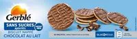 Mängden socker i Biscuit nappé chocolat au lait