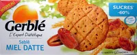 Mängden socker i Sablé miel datte Gerblé