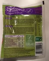Mängden socker i Pain campagnard Gerblé sans gluten