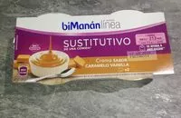 Mängden socker i Crema sustitutiva sabor caramelo vainilla