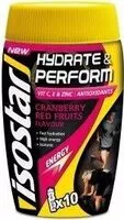 Mängden socker i Isostar Hydrate &perform Cranberry