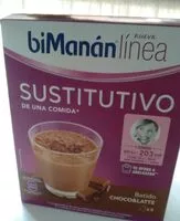 Mängden socker i Bimanan línea sustitutivo