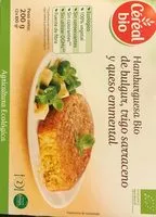 Mängden socker i Hamburguesa bio de bulgur, trigo sarraceno t queso emmental