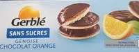 Mängden socker i Génoise chocolat orange Gerblé sans sucres