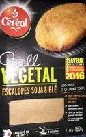 Mängden socker i Grill végétal - Escalopes soja & blé