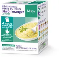 Mängden socker i Milical Programme Perte De Poids Purée De Pommes De Terre