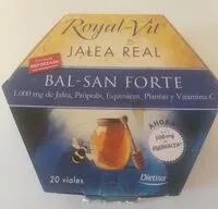 Mängden socker i Royal-vit jalea real bal-san forte