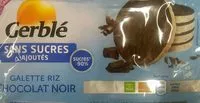 Mängden socker i Galette riz chocolat noir