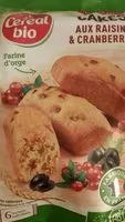 Mängden socker i Cakes aux raisins et cranberries