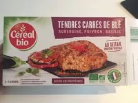 Mängden socker i Tendres carrés de blé aux aubergine, poivron, basilic