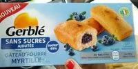 Mängden socker i Gerblé - No Sugar Added Blueberry Filled Cake, 150g (5.3oz)