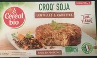 Mängden socker i Croq'soja - lentilles & carottes