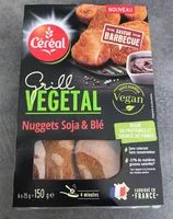 Mängden socker i Grill vegetal nuggets soja et blé