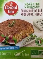 Mängden socker i Galettes céréales boulghour de blé, roquefort, figues