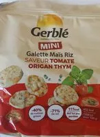 Mängden socker i Galette maïs riz saveur tomate origan thym