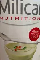 Mängden socker i Milical nutrtion veloute legume