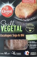 Mängden socker i grill vegetal escalopes soja et blé