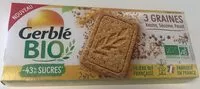 Mängden socker i Gerble - Organic 3 seeds Kasha Sesame Poppy Cookie, 132g (4.7oz)