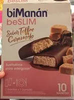 Mängden socker i beSLIM toffee