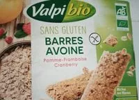Mängden socker i Barre avoine pomme framboise cranberry sans gluten