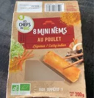 Mängden socker i 8 minis nems au poulet