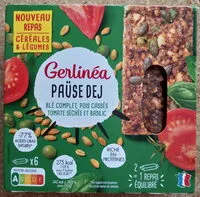 Mängden socker i Paüse dej - blé complet, pois cassés, tomate séchée et basilic