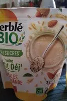 Mängden socker i Poudre Petit déj' Céréales & saveur amande